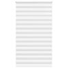 vidaXL Doppelrollo Wei&szlig; 120x230 cm Stoffbreite 115,9 cm Polyester