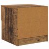 vidaXL Bettschrank 2 pcs Altholz 40 x 39 x 40 cm Holzwerkstoff
