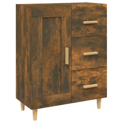 vidaXL Sideboard Räuchereiche 69,5x34x90 cm Holzwerkstoff