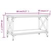 vidaXL Couchtisch R&auml;uchereiche 80x45x45 cm Holzwerkstoff und Eisen