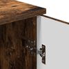 vidaXL Badezimmerschrank mit T&uuml;r Ger&auml;ucherte Eiche 30 x 31,5 x 61 cm