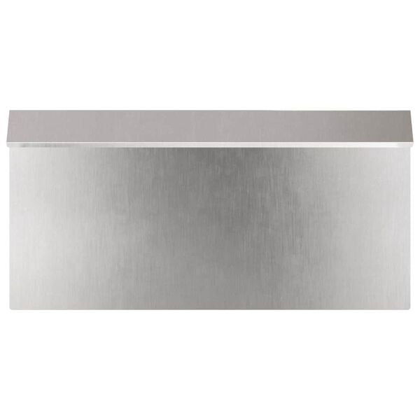 vidaXL Schneckenzaun Silber 50 x 3,5 x 25 cm Edelstahl