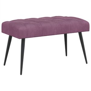 vidaXL Bank mit Knopfheftung Lila 80 x 40 x 46 cm Samt