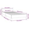 vidaXL Bettgestell ohne Matratze Dunkelgr&uuml;n 90x190 cm Samt