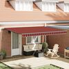 vidaXL Markise Manuell Einziehbar 450x350 cm Orange und Braun