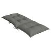 vidaXL Hochlehner-Auflagen 4 Stk. Melange Dunkelgrau 120x50x7 cm Stoff