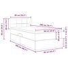 vidaXL Aufbewahrungsbett mit Matratze Blau 90 x 200 cm Holzwerkstoff