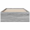 vidaXL Bettgestell mit Schubladen Grau Sonoma 75x190 cm Holzwerkstoff