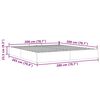 vidaXL Ottoman-Bett ohne Matratze Hellgrau 200x200 cm Stoff