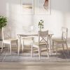 vidaXL Sitzkissen 4 pcs Creme 40 x 40 x 3 cm Stoff