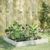 vidaXL Hochbeet Wei&szlig; 100x100x26 cm Stahl