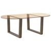 vidaXL Couchtischbeine V-Form 2 St&uuml;ck Naturstahl 70x(42-43,3) cm Stahl