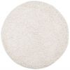vidaXL Teppich Shaggy Hochflor Modern Creme &Oslash; 280 cm