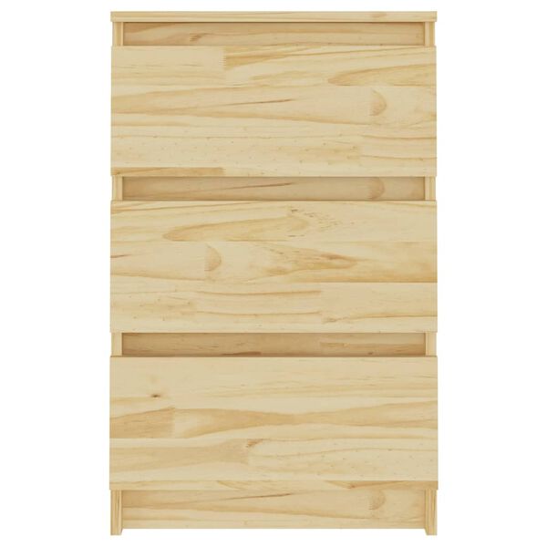 vidaXL Nachtschr&auml;nke 2 Stk. 40x29,5x64 cm Massivholz Kiefer