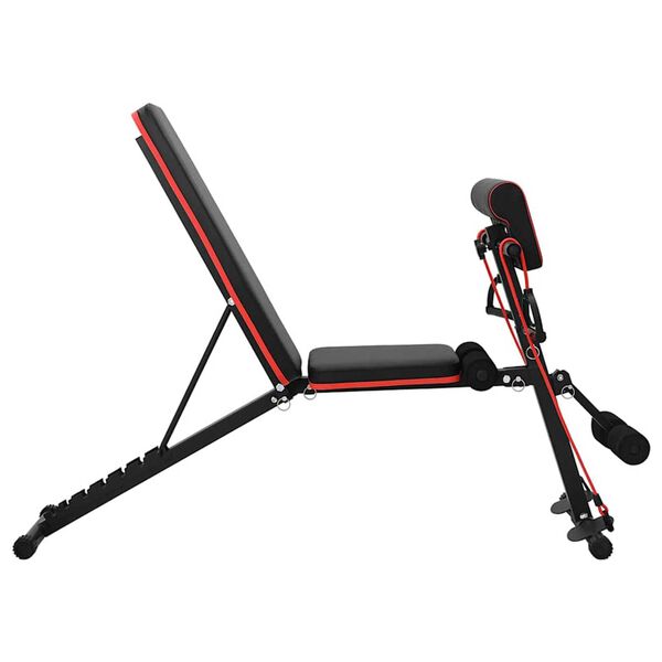 vidaXL Gewichtsbank Schwarz 132 x 54 x 100 cm Stahl