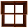 vidaXL Gartenblumentopf Rostig 80 x 80 x 60 cm Wetterfeststahl