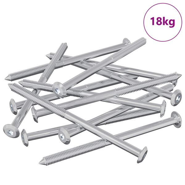 vidaXL M&ouml;bel-Schrauben 1000 pcs Silber Stahl