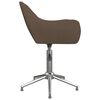 vidaXL Esszimmerst&uuml;hle 2 Stk. Drehbar Taupe Stoff