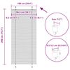 vidaXL Plissee Anthrazit 100x200 cm Stoffbreite 99,4 cm Polyester