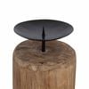 vidaXL Kerzenhalter 3 pcs Natur Massivholz Teak