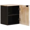 vidaXL Badezimmer H&auml;ngeschrank Wei&szlig; 38 x 33 x 48 cm Massivholz Mango