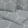 vidaXL Bettw&auml;sche-Set Grau 200x220 cm Baumwolle
