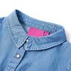 Kinderkleid mit Langen &Auml;rmeln Marineblau und Jeansblau 116
