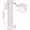 vidaXL Venetianer Jalousie Dunkelbraun mit Muster 213 x 50 cm PVC