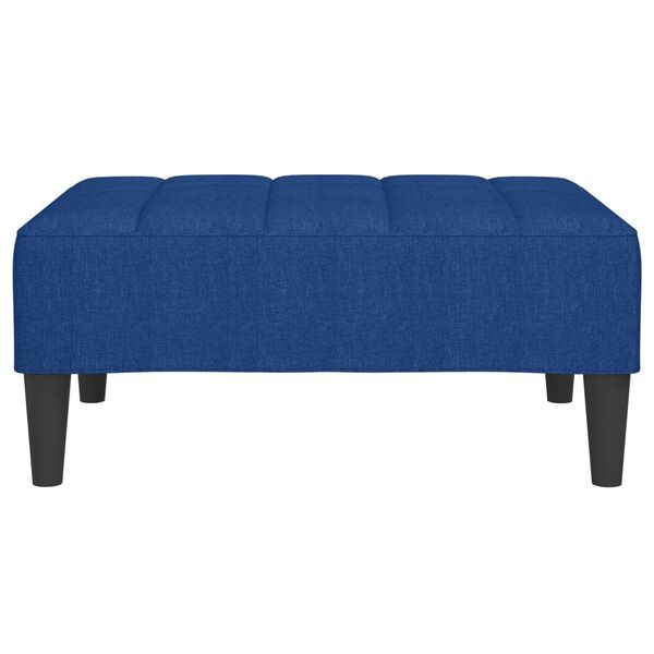 vidaXL Fu&szlig;hocker Blau 78x56x32 cm Stoff