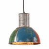 vidaXL H&auml;ngelampe Industrie-Stil 25 W Mehrfarbig Rund 28,5 cm E27