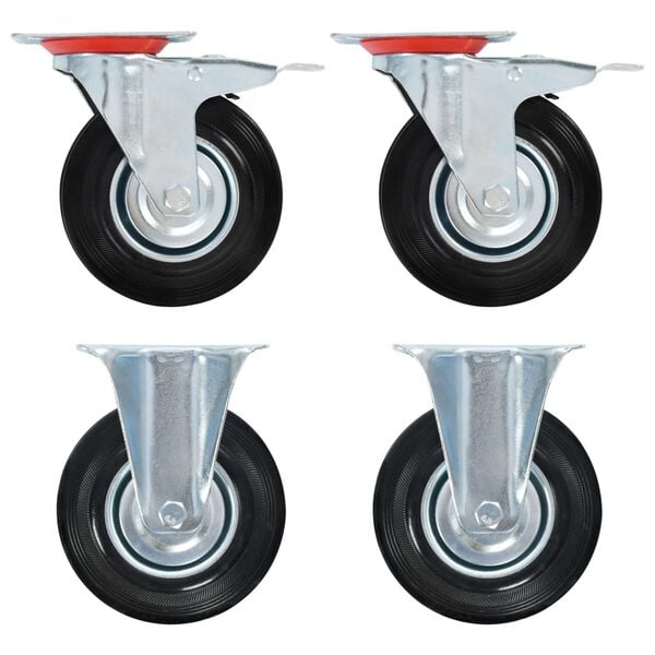 vidaXL Rollen 4 Stk. 125 mm