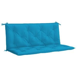 vidaXL Gartenbank-Auflage Hellblau 120x(50+50)x7 cm Oxford-Gewebe