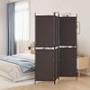 vidaXL 3-tlg. Paravent Braun 150x180 cm Stoff
