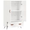 vidaXL Highboard Hochglanz-Wei&szlig; 69,5x31x115 cm Holzwerkstoff