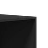 vidaXL Kleiderschrank mit Schubladen Schwarz 50x50x200cm Holzwerkstoff