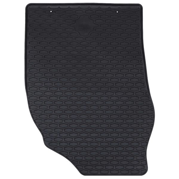vidaXL Autofu&szlig;matte 4 pcs Schwarz Gummi