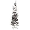 vidaXL Schlanker Weihnachtsbaum Schwarz 180 cm