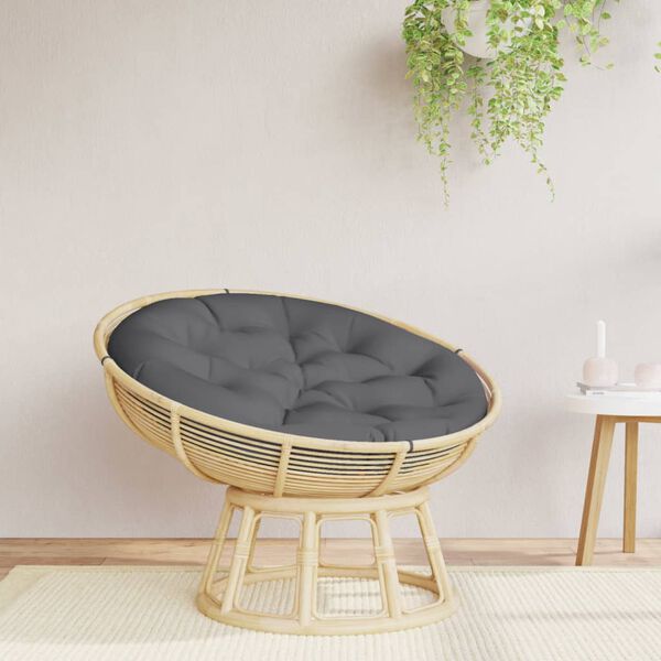 vidaXL Kissen Rund Anthrazit &Oslash; 100x11 cm Oxford-Gewebe