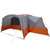 vidaXL Familienzelt mit Dach Grau und Orange 760 x 645 x 230 cm
