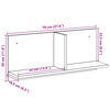 vidaXL Wandschrank 70x16,5x30 cm Grau Sonoma Holzwerkstoff