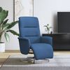 vidaXL Relaxsessel mit Fu&szlig;teil Blau Stoff