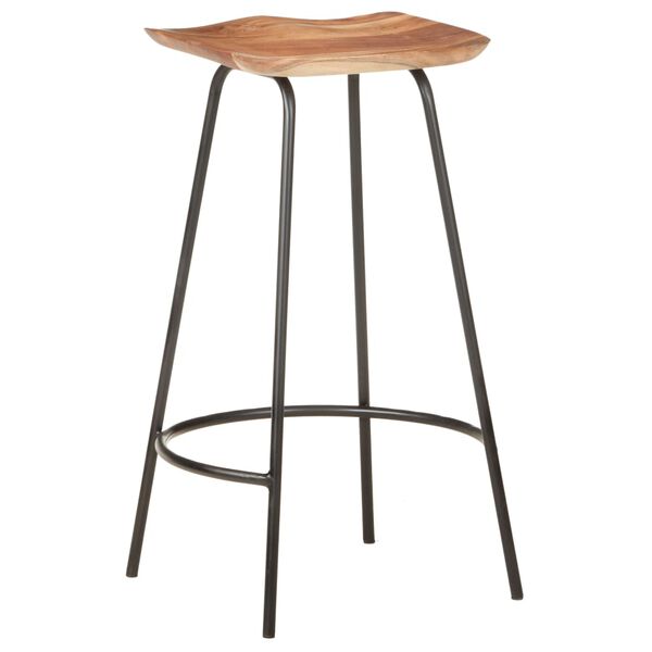 vidaXL Barhocker 4 Stk. Massivholz Akazie