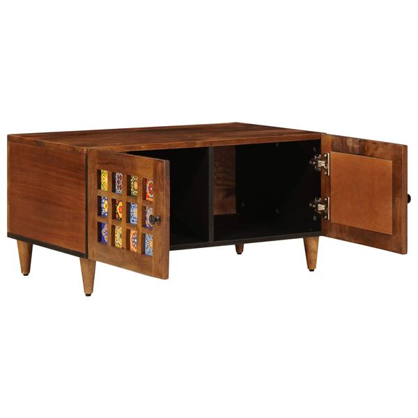 vidaXL Couchtisch Braun 80 x 50 x 40 cm Massivholz Mango
