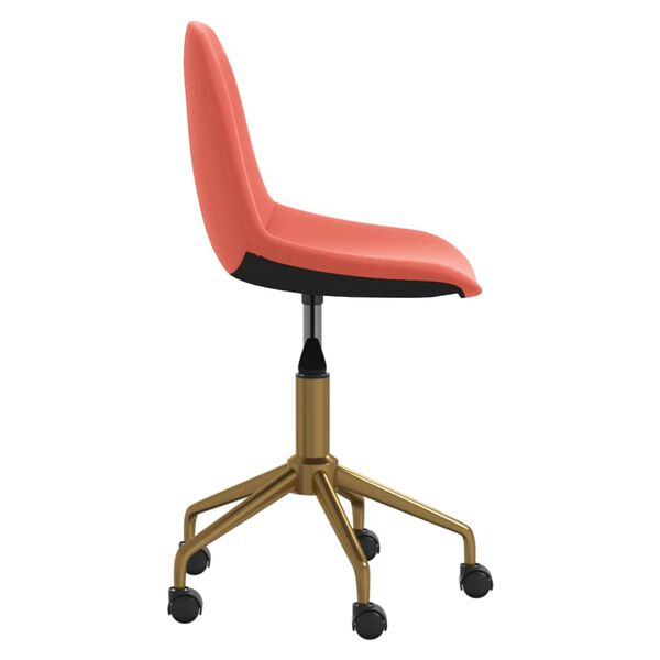 vidaXL Esszimmerst&uuml;hle 4 Stk. Drehbar Rosa Samt