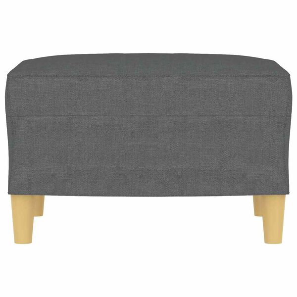 vidaXL Fu&szlig;hocker Dunkelgrau 60x50x41 cm Stoff