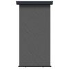 vidaXL Balkon Seitenmarkise 117 x 250 cm 100% Polyester Eisen Stahl
