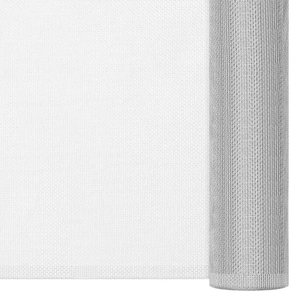 vidaXL Fliegengitter Aluminium 80x1000 cm Silbern
