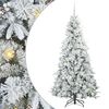 vidaXL K&uuml;nstlicher klappbarer Weihnachtsbaum Wei&szlig; 180 cm PE und PVC