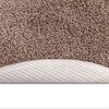 vidaXL Anti-Rutsch Shaggy Teppich Braun 90 x 90 cm PP