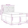vidaXL Boxspringbett mit Matratze Blau 160x200 cm Samt